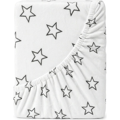 4Home prestieradlo mikroflanel Stars grey 90x200
