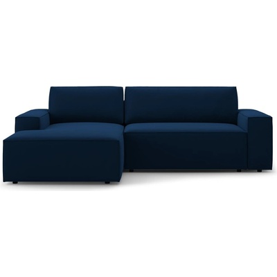 Micadoni Тъмносин кадифен разтегателен с място за съхранение ъглов диван (ляв ъгъл) Jodie - Micadoni (MIC_LCF_51_F1_JODIE4)