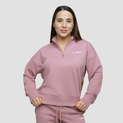 GymBeam Дамски суичър Agile 1/2 Zip Woodrose XL