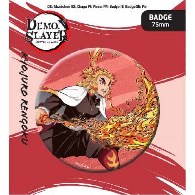 Odznáček - Demon Slayer: Kimetsu no Yaiba Kyojuro Rengoku, POPB-PBBP43