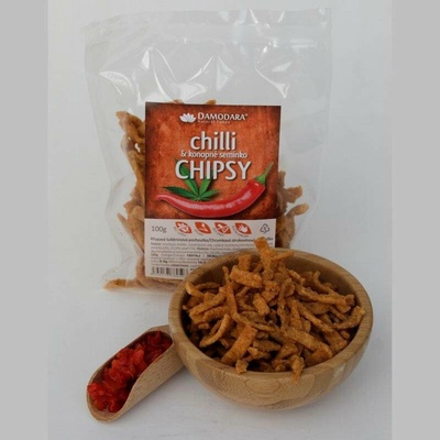 Damodara Chilli chipsy a konopné semínko 100 g