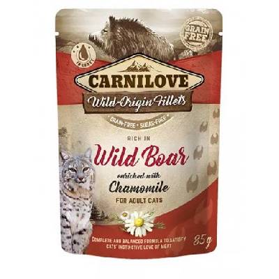 Carnilove Cat Pouch Wild Boar enriched with Chamomile 85 g