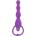 X Fun Вибро анална броеница "tok anal purple" 15 см