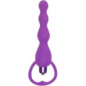 X Fun Вибро анална броеница "tok anal purple" 15 см