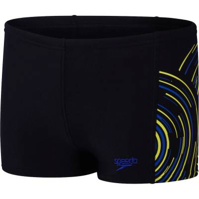 Speedo Plastisol Placement Aquashorts Boys Black/Blue