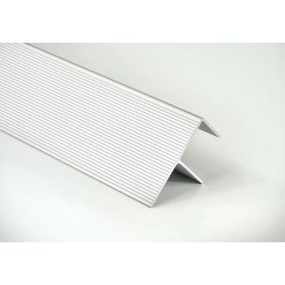 Deceuninck Počáteční a koncový okopový hliníkový profil Elox stříbrný „F“ 40 x 65 x 6000 mm Terrace