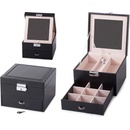 Verk 01455 šperkovnice se zrcadlem černá