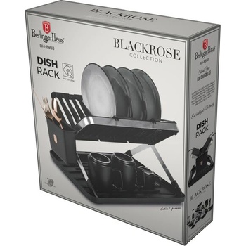 Berlinger Haus BH-8893 Сушилник за съдове от колекцията Black Rose - черен, розово злато (BH-8893)