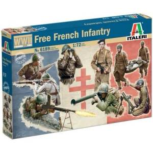 Italeri Комплект модел фигури 6189 - Втората световна война - Свободна френска пехота (1: 72)