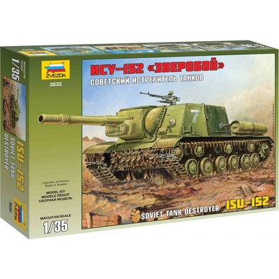 Zvezda Model Kit military 3532 ISU-152 Soviet Self-propelled Gun 1:35