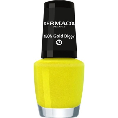 Dermacol Lak na nehty Neon Gold Digger 43 5 ml