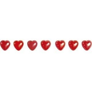TITANUM Self-adhesive crystals heart beads 77pcs