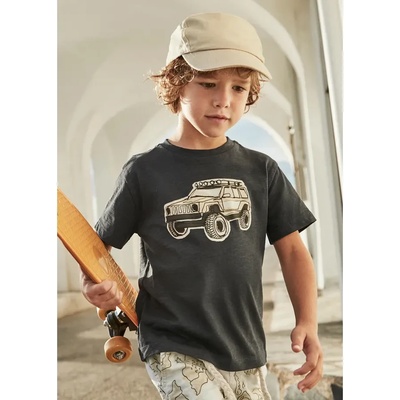 MAYORAL Тениска къс ръкав джип в тъмносив цвят за мини момче Майорал