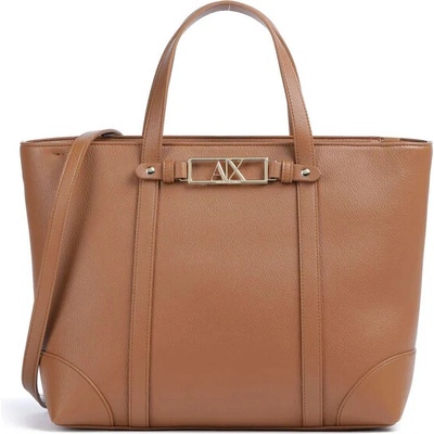 Armani Exchange kabelka shopper umělá kůže hnědá – Hledejceny.cz