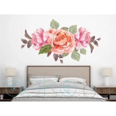 Букет рози - стикер с ефект на акварелна рисунка (3198)