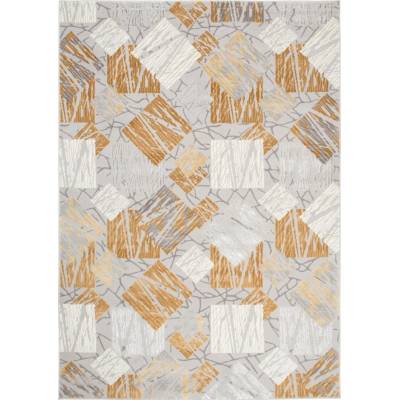 Modern Rugs Hane 460Y světle šedý tmavě žlutý