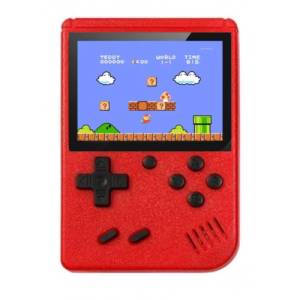 Planet Tech Преносима игрална ретро конзола с цветен дисплей и 400 игри, TV Out, Червена (retroPC Red)