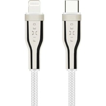 Fixed FIXDB-CL05-WH opletený USB-C/Lightning (PD), MFi, 0.5m, bílý