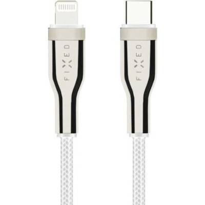 Fixed FIXDB-CL05-WH opletený USB-C/Lightning (PD), MFi, 0.5m, bílý