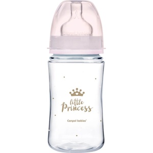 Canpol babies Royal Baby бебешко шише 3m+ Pink