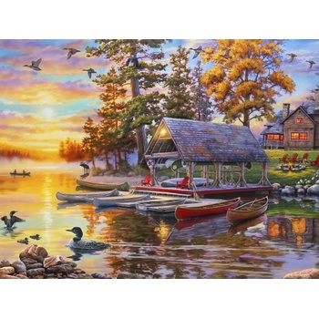 Norimpex - Puzzle Diamant painting: Shipyard 30x40cm - 1 - 39 piese