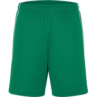 James & Nicholson Unisex športové šortky JN387 Green