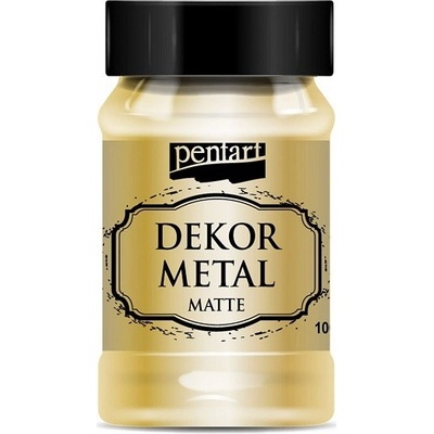 Pentart Dekorační barva metalická matná 100 ml Gold