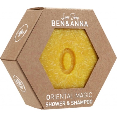 Ben & Anna tuhý šampon na vlasy a tělo Orientalní magie 60 g