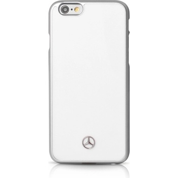 Pouzdro Mercedes Metallic Plate iPhone 6/6S bílé