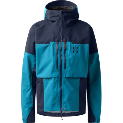 Haglöfs Мъжко водоустойчиво яке Haglöfs Spitz GTX Pro II Jacket Waterproof jacket - Deep Teal / Tarn Blue - размер M (002-3540-0112)
