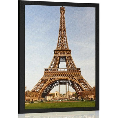 Plakát slavná Eiffelova věž - 40x60 black