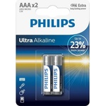 Philips LR03E2B/10 ELEM ULTRA ALKALI AAA 2-BLISTER (LR03E2B/10)