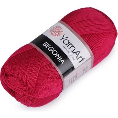 Bavlněná pletací příze Begonia 50 g Varianta: 6 (6358) fuchsiová tm., Balení: 1 ks 47175/108501/216711