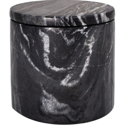 Q-BATH Kosmetická nádoba 1527 černo šedý mramor