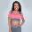 GymBeam Спортен топ Ultrafit Heather Pink XS