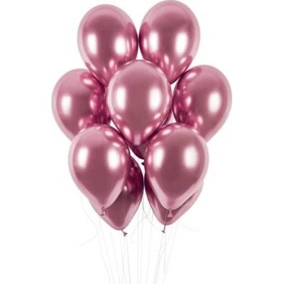 Balónky chromované růžové lesklé průměr 33 cm 8021886129106