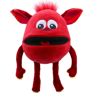 The Puppet Company Кукла за театър Бебе чудовище, червено, 35 см