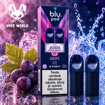 Blu Bar Pod cartridge Grape Ice 2 x 2 ml 20 mg