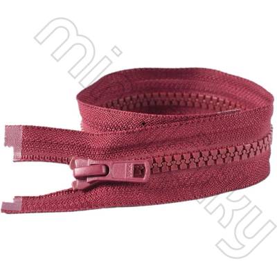 Zip kostěný dělitelný VISLON® bordó 30 cm YKK