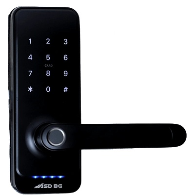 TTLock електронна смарт брава за врати цвят черен - ASD H15B (CNL0211)