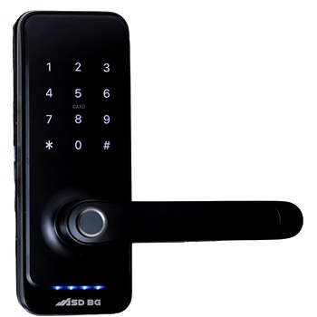 TTLock електронна смарт брава за врати цвят черен - ASD H15B (CNL0211)