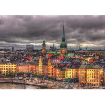 Image 1 of Educa - Puzzle Views of Stockholm, Sweden - 1 000 piese