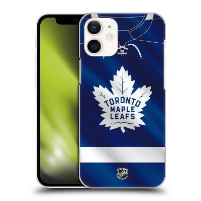 Pouzdro na mobil Apple Iphone 12 MINI - HEAD CASE - Hokej NHL - Toronto Maple Leafs - Znak na dresu (Obal, kryt pro mobil Apple Iphone 12 MINI - Hokejové týmy - Toronto Maple Leafs - Logo na dresu)