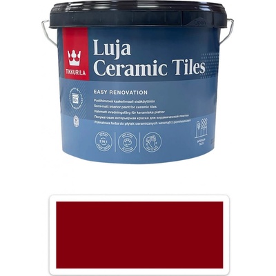 TIKKURILA Luja Ceramic Tiles 2,7 l Purpurovo červená