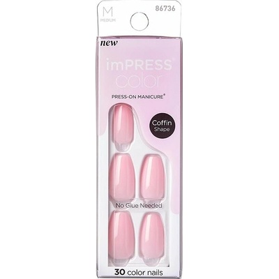 Kiss imPRESS Samolepiace nechty Color MC Pink Dream 30 ks