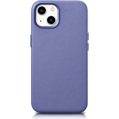ICARER Кейс от естествена кожа iCarer за iPhone 14 Plus, светлолилав (съвместим с MagSafe) (WMI14220707-LP)