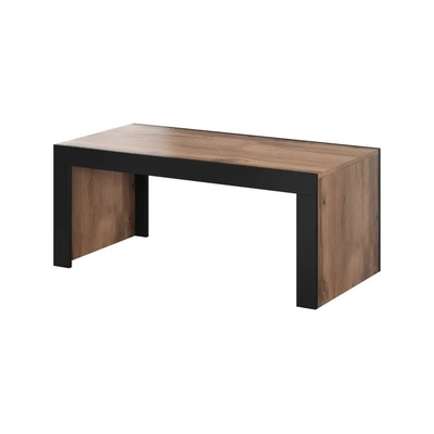Cama meble Cama MILA пейка/маса 120x60x50 дъб вотан + черно (MILA WOT+CZ)