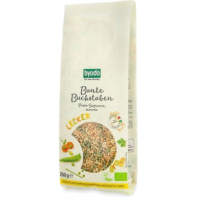 Byodo Písmenková abeceda do polévky bio 250 g