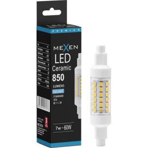 Mexen Vega LED крушка R7S, 7W, Студена - 6500K, 850 lm - L126-R7S-0765-01 (L126-R7S-0765-01)