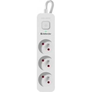 Defender Power strip Defender SFS 131 1, 5 m, 3 sockets, white